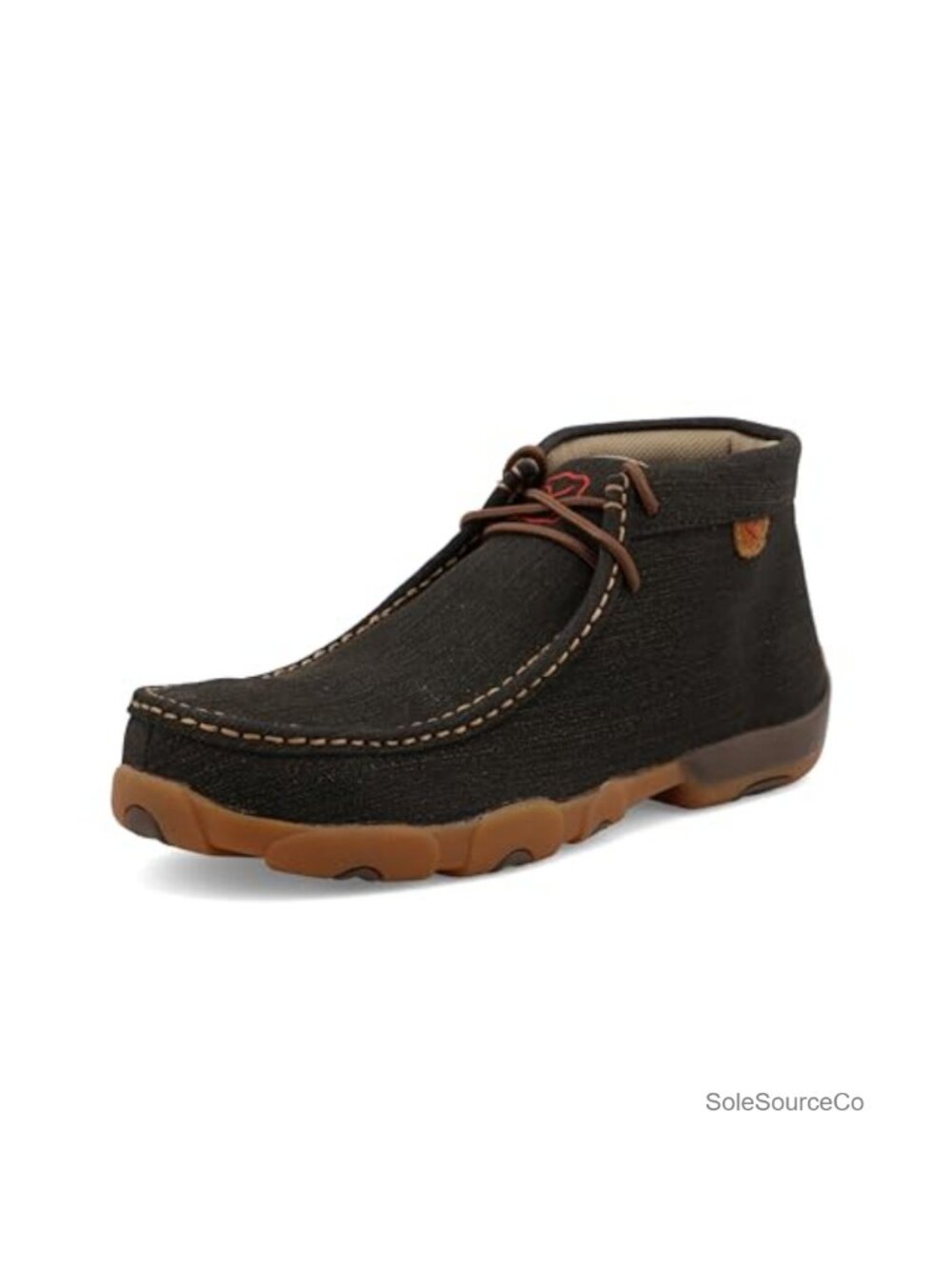Steel Toe Chukka Driving Moc Boots Leather Rubber Sole Work